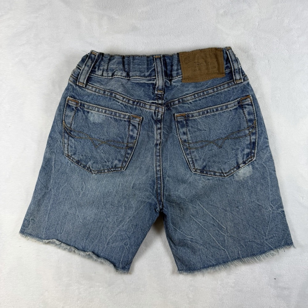 Polo Ralph Lauren Denim Jeans Short Medium Wash Adjustable Waist Boys Size 8